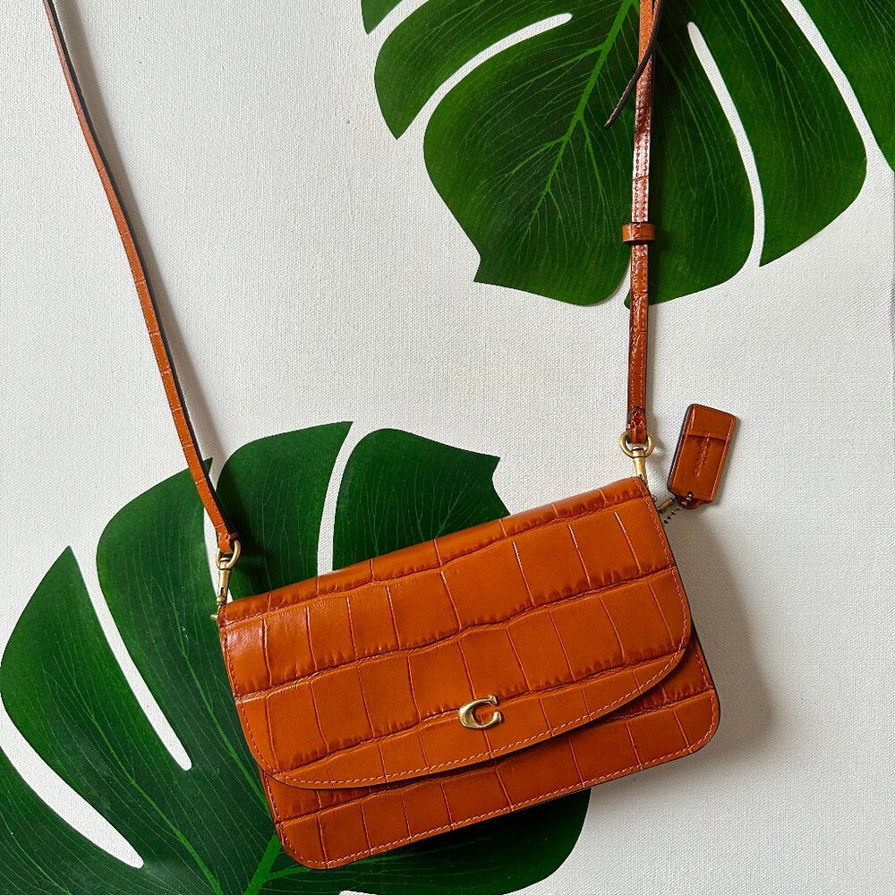 NWOT Coach Croco-Embossed Leather Crossbody